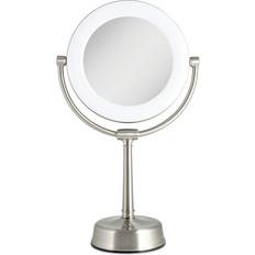 Zadro Lexington Customizable Sunlight Led Lighted Vanity Mirror, 10X/1X Magnification Silver