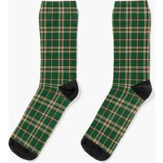 Famgem O'Neill Tartan Dress Socks - Tan/Green Irish Plaid