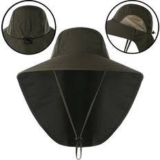 Grey Hats Maxpower Summer Sun Hat With Neck Flap - Army Green