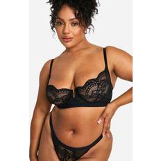 Boohoo Bras boohoo Lace Balcony Bra - Black