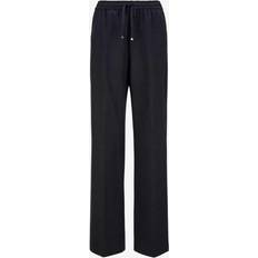 Moncler Dam Byxor Moncler Wool-Blend Drawstring Trackpants - Blå