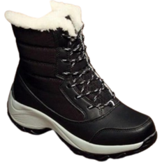 Normal/ Standard Fit Ankle Boots Winter Waterproof Cotton Shoes - Black