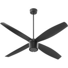 Oxygen Samaran 60" Black Fan Ceiling Flush Light