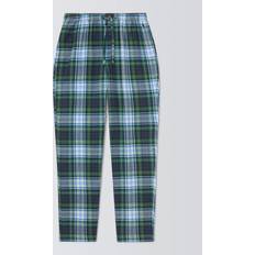 Plaid Pajama Bottoms - Green Multi Plaid