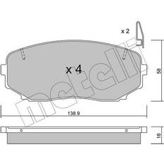 Vehicle Parts Metelli Bremsbeläge 22-0872-1