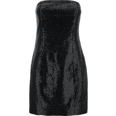 ROTATE Birger Christensen Twill Sequin Mini Dress - Svart