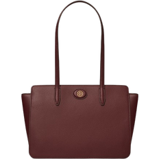 Tory Burch Small Robinson Pebbled Tote - Claret