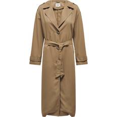 Only Line Trench Coat - Brown/Tigers Eye