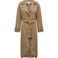 Only Line Trenchcoat - Brown/Tigers Eye