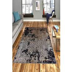 Williston Forge Woven Power Loomed Area Rug 80 x 300 cm Grey, Black