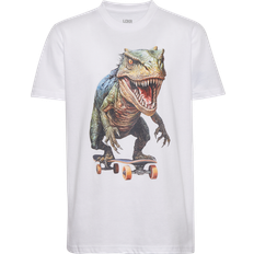 LCKR Skatin Raptor Graphic T-Shirt - White