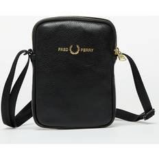 Fred Perry Tassen Fred Perry Bag Tumbled Leather Side Bag Black Universal