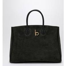 Burberry Suede Bags Burberry Rocking Horse Medium Dark Suede Tote