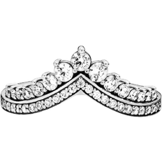 Wishbone Pandora Princess Wishbone Ring - Silver/Transparent