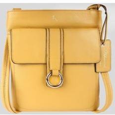 Ashwood Handbags 'Heaven' Real Leather Cross Body Bag Mustard One Size