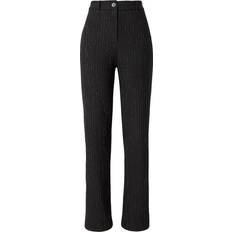 Pieces Glitter Pinstripe Trouser Co-Ord - Black