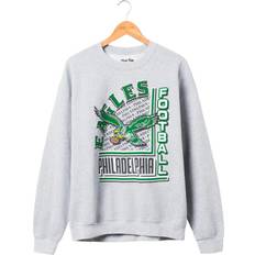 Sweaters Nfl Philadelphia Eagles Backfield Crew Fleece Sweatshirt - Heather Grey