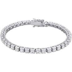 Tennis Armbänder Kuzzoi Tennis Bracelet - Silver/Transparent