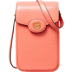 Tory Burch Robinson Crosshatched Phone Crossbody - Coral Crush