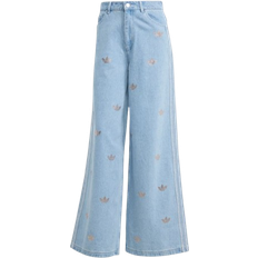 Adidas Women's Denim Rhinestone Pants - Clear Blue