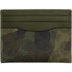 Green Card Cases Coach Slim Id Card Case In Signature Camo Print - Dark Shamrock Multi