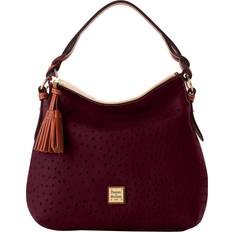 Dooney & Bourke Ostrich Twist Strap Hobo - Burgundy