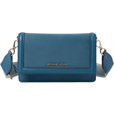 Michael Kors Blue Bags Michael Kors Jet Set Small Phone Crossbody with Web Logo Strap - Dark Chambray