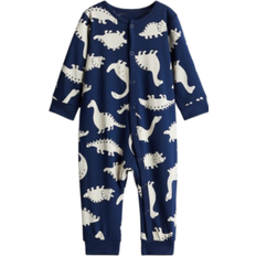 H&M Printed Jersey Pyjamas - Dark Blue/Dinosaurs