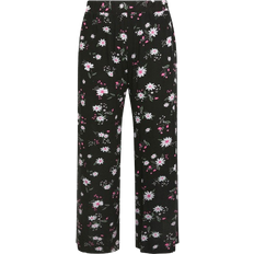 Blumen Hosen Yours Curve Print Wide Leg Trouser - Black Daisy