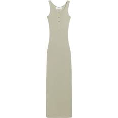 Ami Paris Dresses Ami Paris Ribbed Cotton Maxi Dress - Green