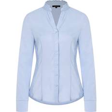 L - Polyamid Blusen More & More Blouse - Light Blue