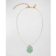 Amazonite Necklaces Lizzie Fortunato NEW BLOOM NECKLACE IN SEA FOAM Aqua