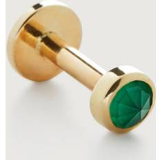 Monica Vinader Earrings Monica Vinader Mini Gem 14ct Yellow Gold Single Labret Earring - Yellow