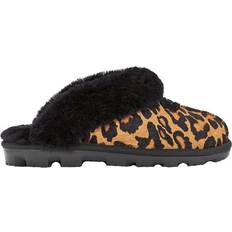 Fur Outdoor Slippers UGG Coquette Panther Print - Butterscotch