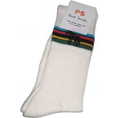 Paul Smith Underwear Paul Smith Organic Egyptian Cotton Zebra On Stripe Socks - White