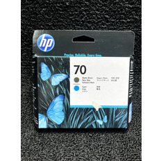 HP Printheads HP 70 Matte Black/Cyan Printhead - Blue