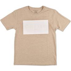 Calvin Klein Girls T-shirts Calvin Klein Boys Solid Logo Tee - Tan