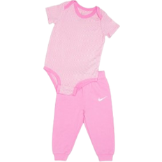 0-1M Övriga sets Nike Striped Shortsleeve 2-piece - Pink