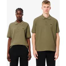 Lacoste Shirts Lacoste Loose Fit Piqué Badge Polo Shirt - Khaki Green