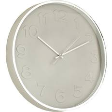 PVC Clocks Romimex Vit Guld PVC 40 x 40 x 3 cm Väggklocka 40cm