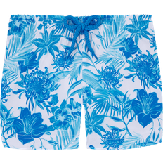 Girls - White Swim Shorts Vilebrequin Girls Swim Shorts - Tahiti Flowers/White