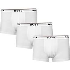 Brown - Men Men's Underwear BOSS Power Boxer Trunks 3 Pack - White
