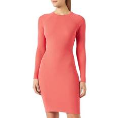 BOSS Shadany Long Sleeve Dress - Pink