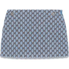 Gucci Skirts Gucci GG Shadow Bouclé Mini Skirt - Blue