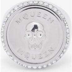 Alexander McQueen Sovereign Skull Ring - Silver