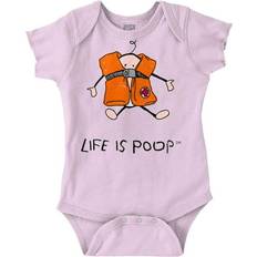 Brisco Brands Life Is Poop Oversized Swim Vest Romper