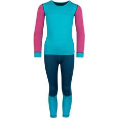 Turkis Svedundertøj Børnetøj Trollkids Merino Baselayer Set II - Farve Turkis