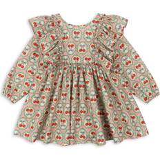 L Kjoler Konges Sløjd Cherry Bow Evia Ls Bow Dress - Gots