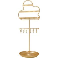 Gold Jewelry Stands YARNOW JIEYIZEN, 1pc Cloud Designed Jewelry Display Stand Earrings Necklace Storage Rack