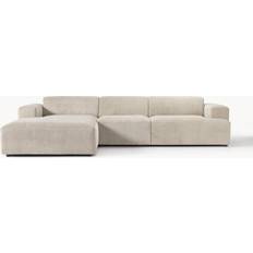 Westwing Collection Cord-Ecksofa Melva 4-Sitzer Canapé 319cm Canapé 4 Places